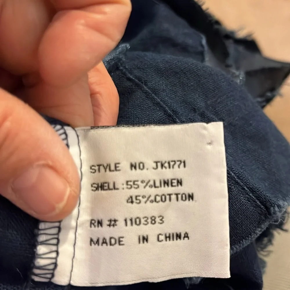 Yoki child’s blue jean vest with copper sequins. Size Large - Picture 8 of 8
